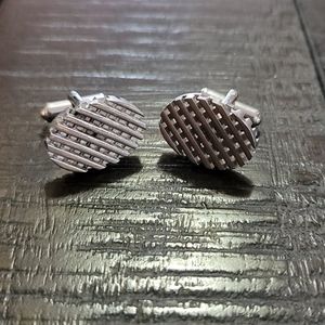 Silver cufflinks